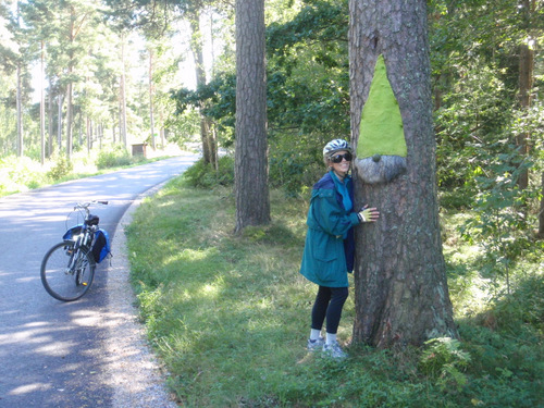 Terry hugged a tree spirit.